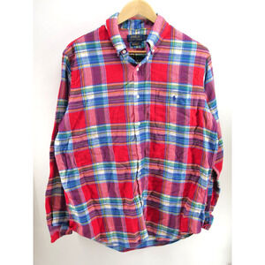 Polo Ralph Lauren‎ Flannel Button Shirt Class Fit Performance Multicolor Large